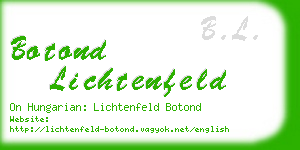 botond lichtenfeld business card